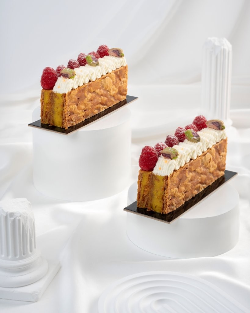 MILLE FEUILLE PISTACHE FRAMBOISE