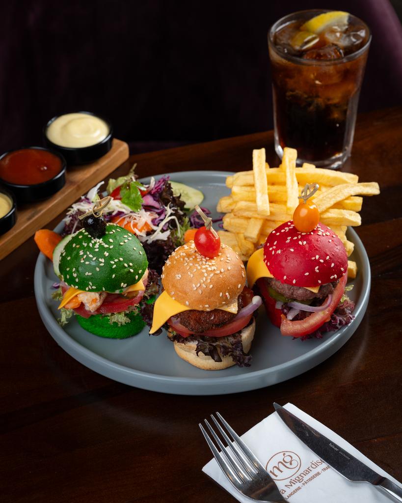 BURGER TRIO MINI MIX